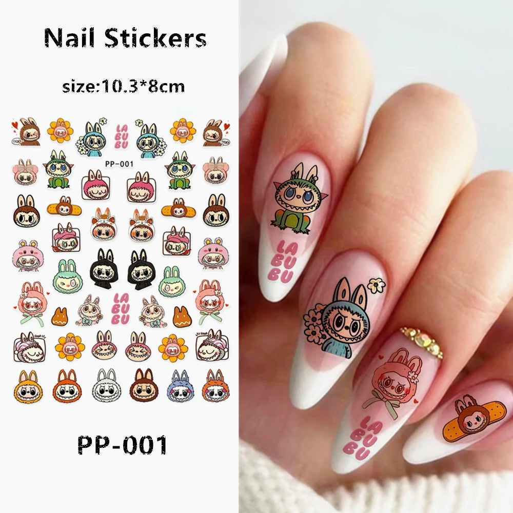 Nail sticker Labubu